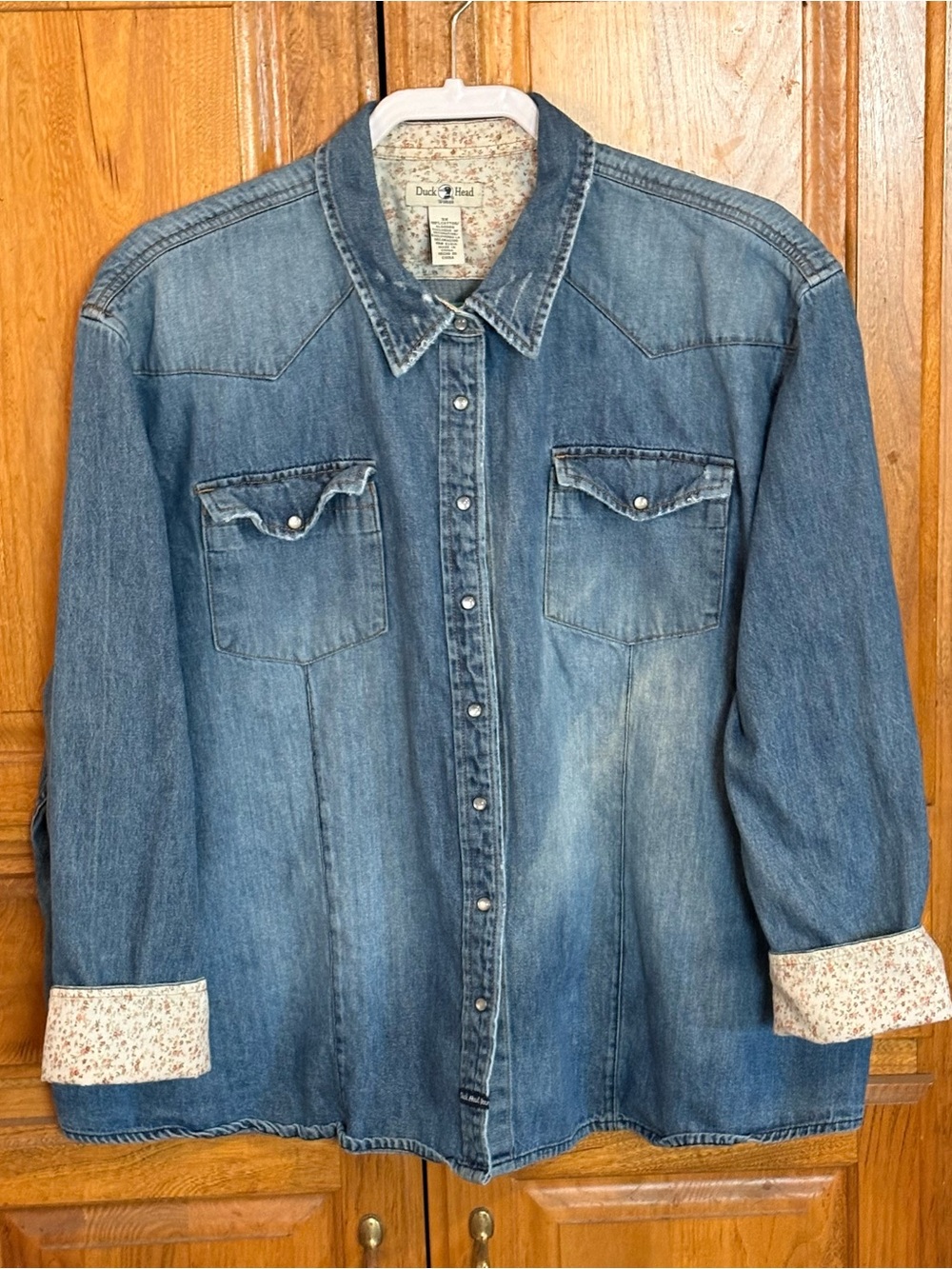 Vintage Duck Head Denim Shirt/Jacket 3X *Flaw see pictures and read